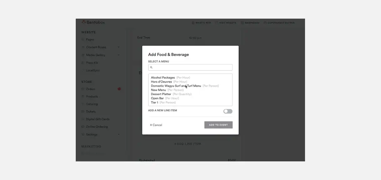 Events Management Backend