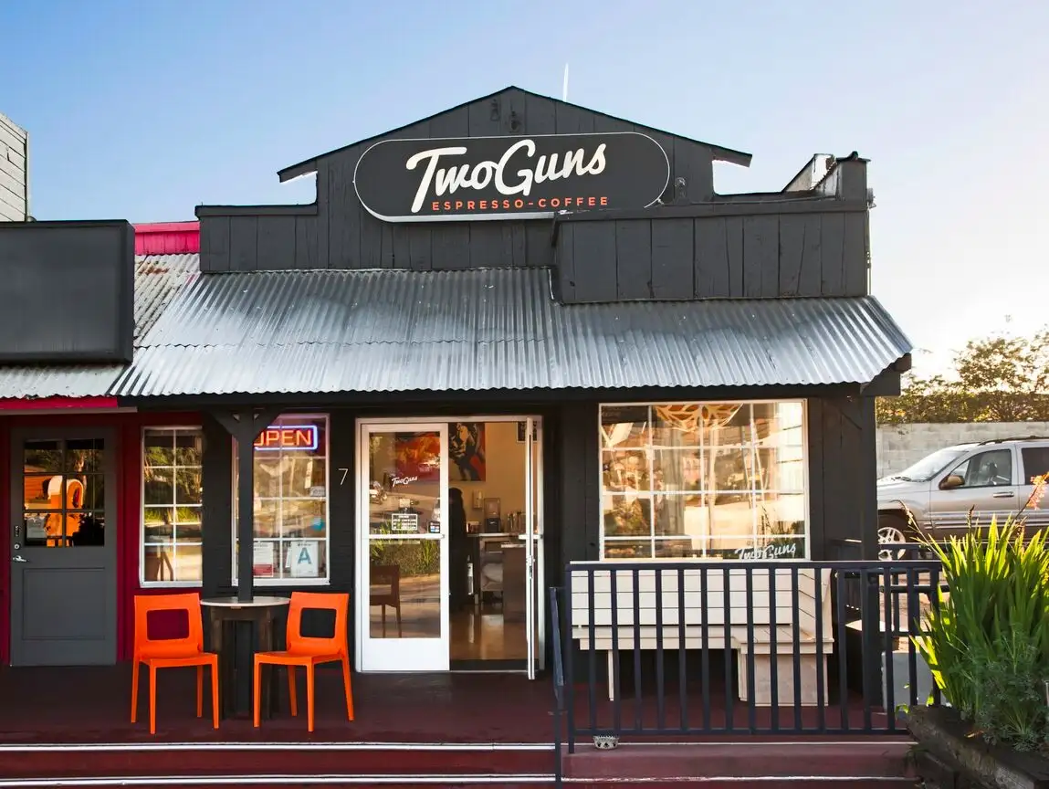 a bench in front of a building