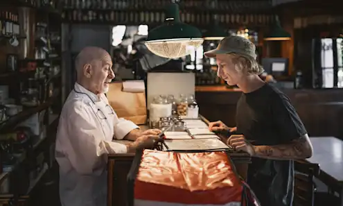 a man sitting at a table