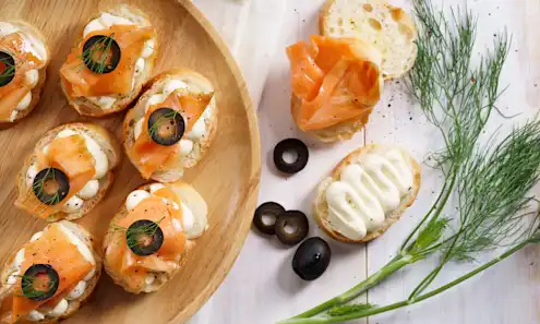 a plate of food on a table