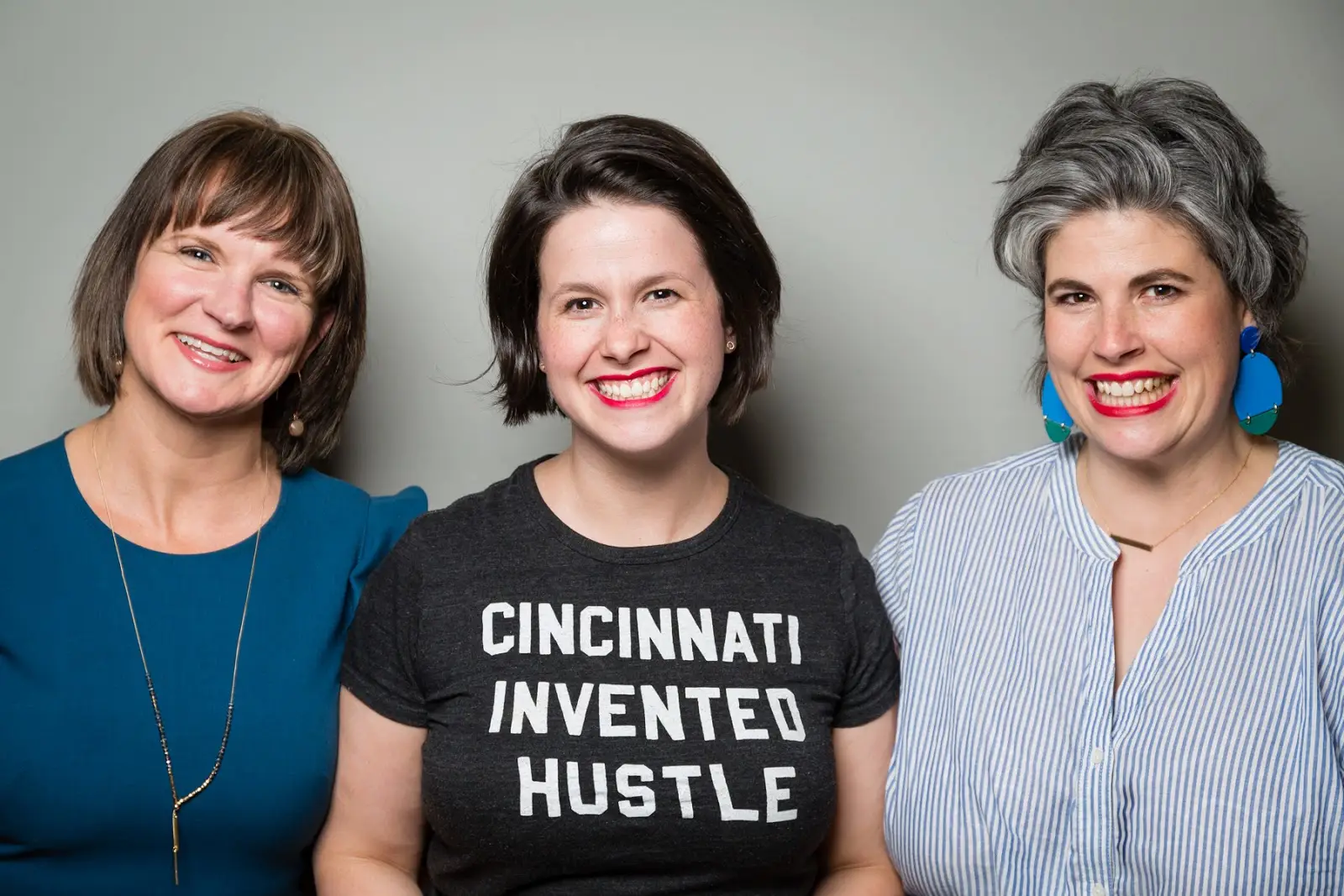 a couple of people posing for the camera