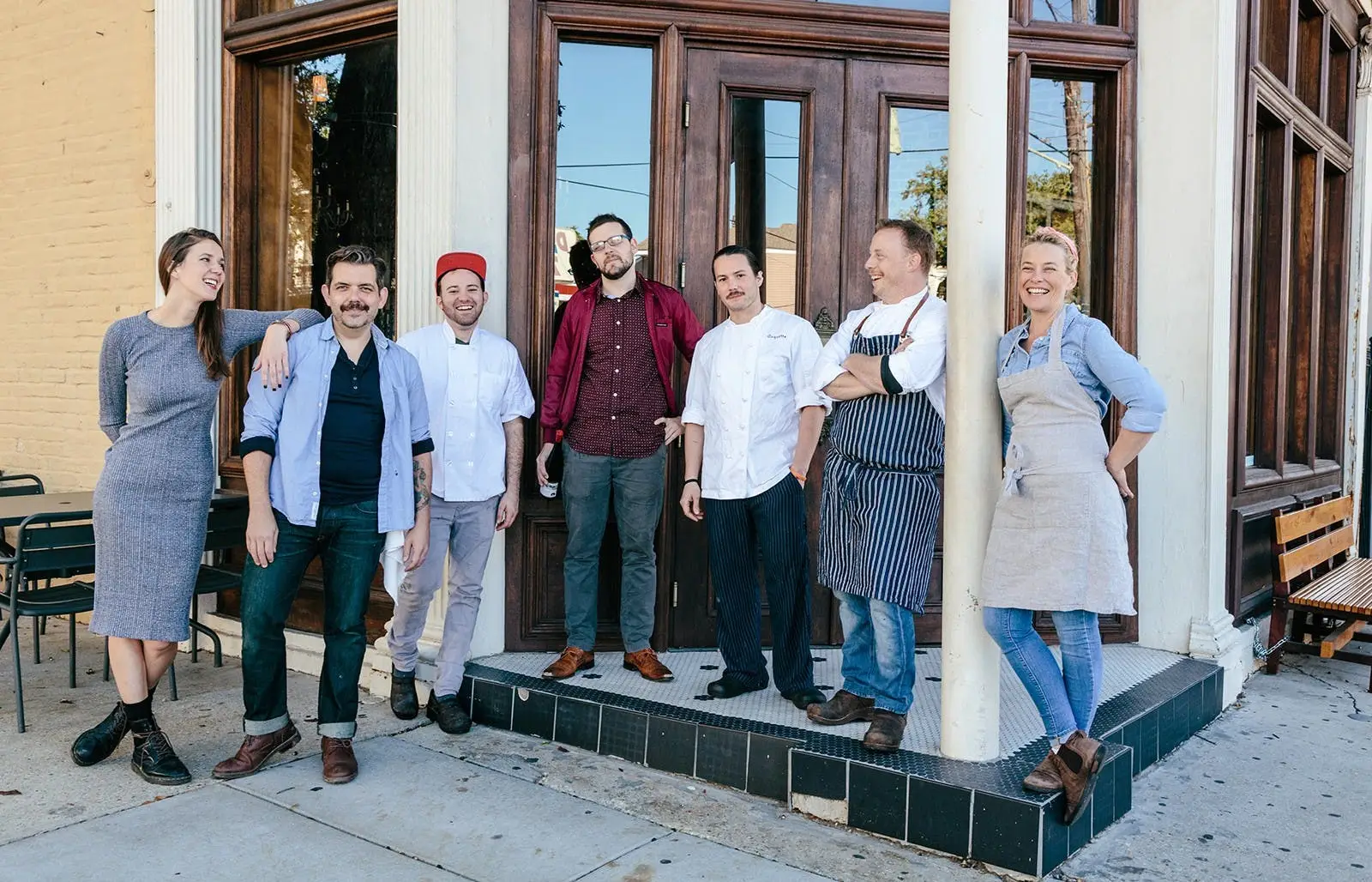 The Coquette team (Chefs Michael and Kristen on right).