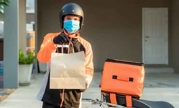 a person wearing a costume