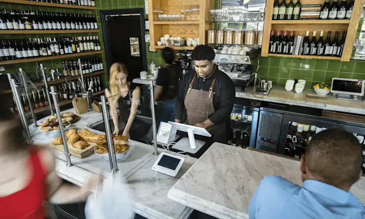 restaurant staff working