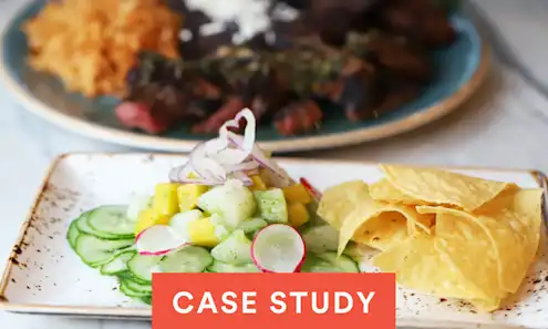 a plate of food on a table