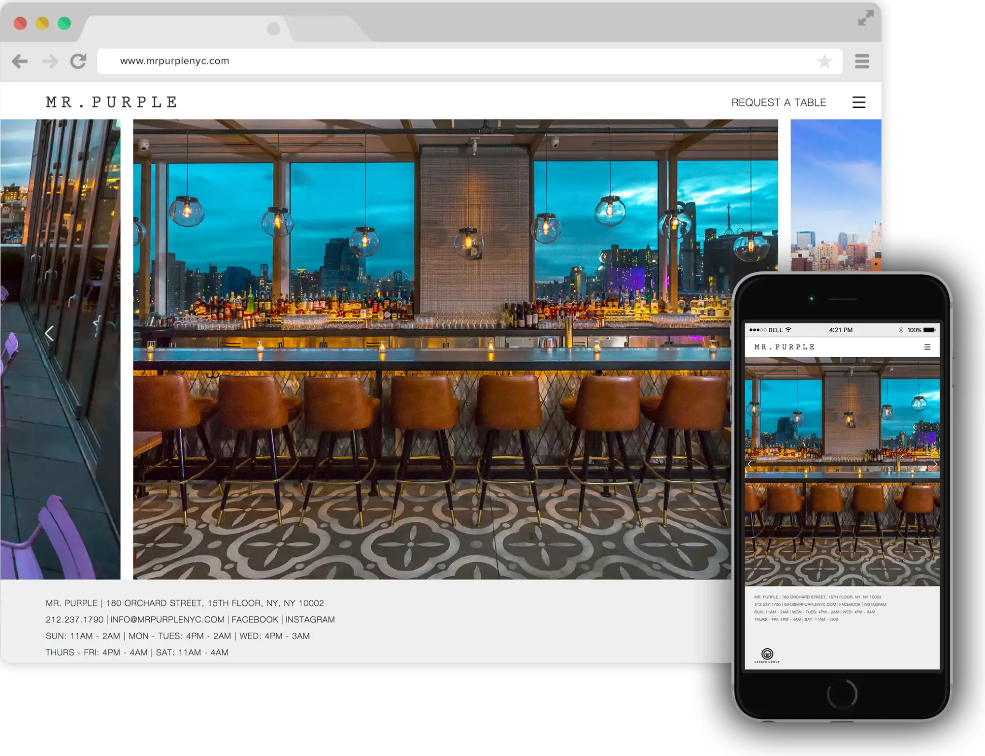 a screenshot of Mr. Purple website