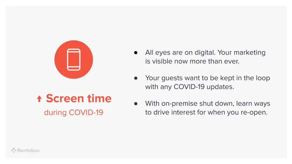 Graphic about the increase in screen times