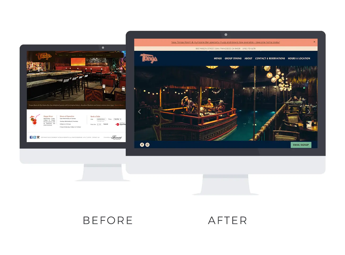 A screenshot of two computers.