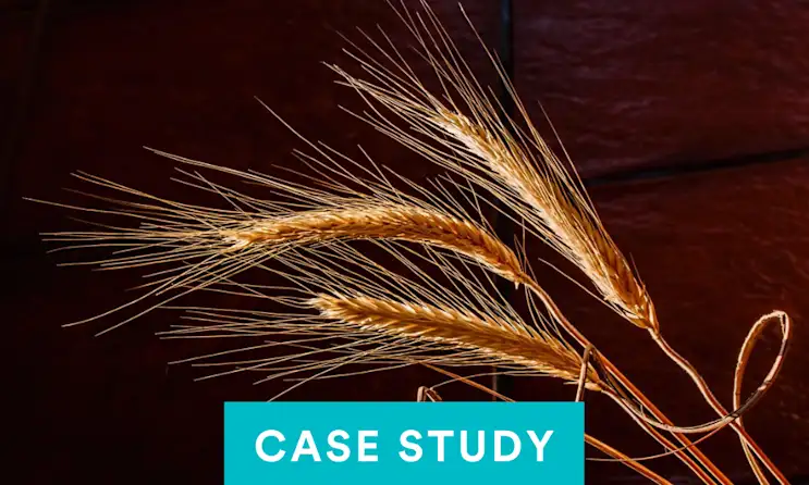 a close up of a blue background