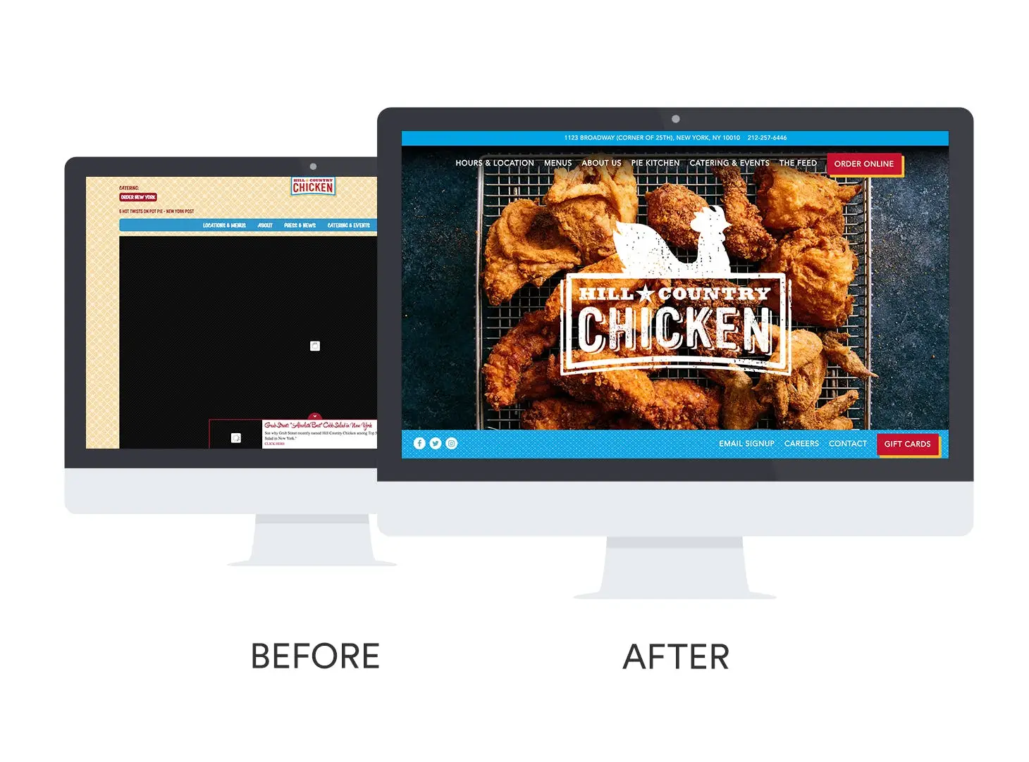 Hill Country Chicken Website