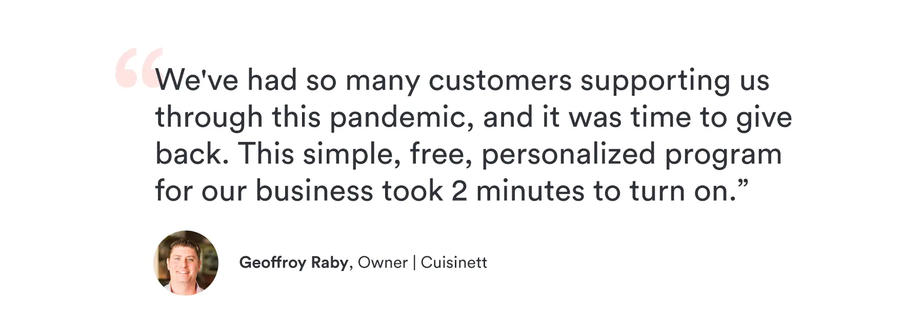 loyalty program testimonial