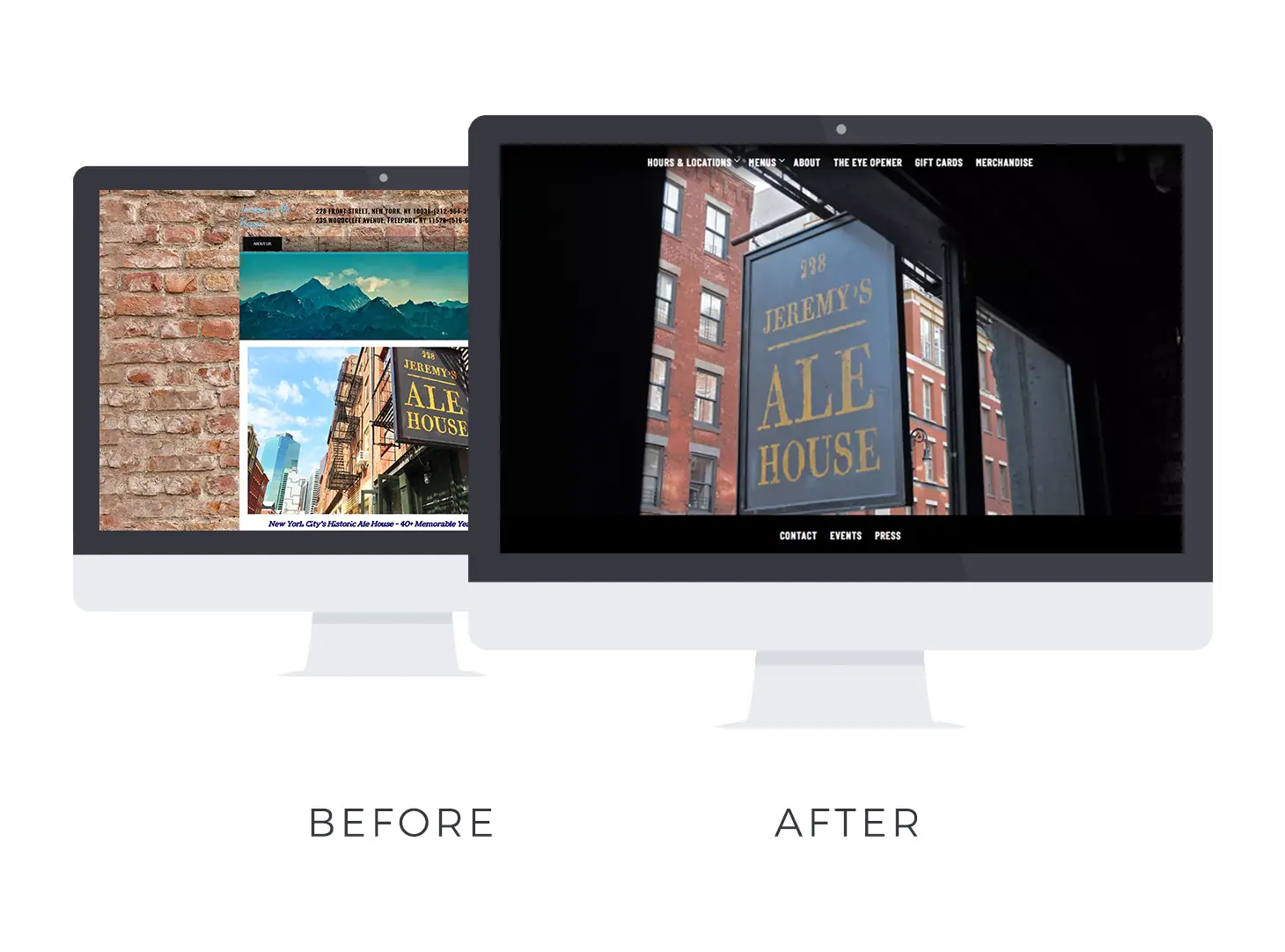 A screen shot of two computers.