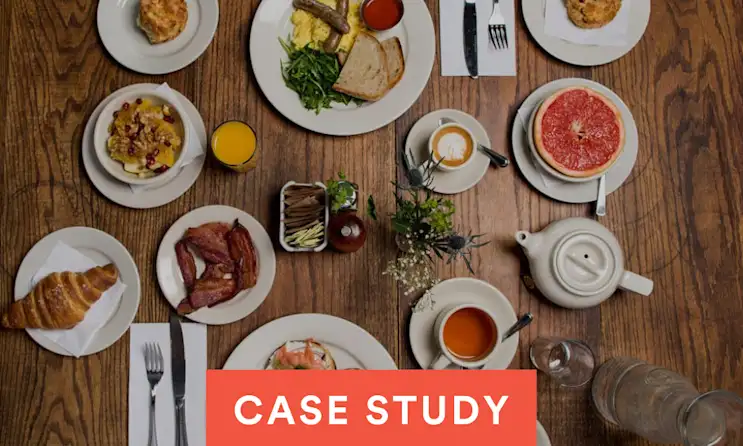 a plate of food on a table