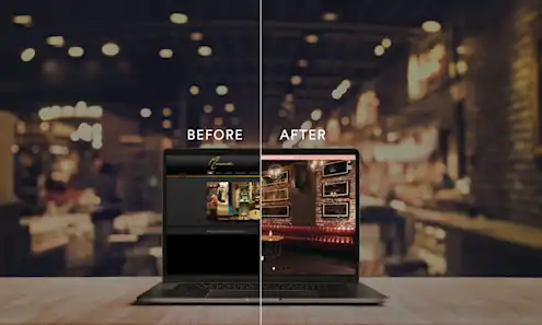 a laptop computer sitting on top of a table