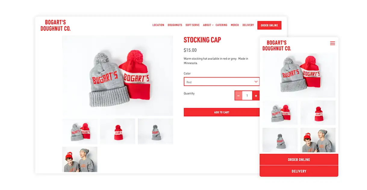 The website for Bogart's