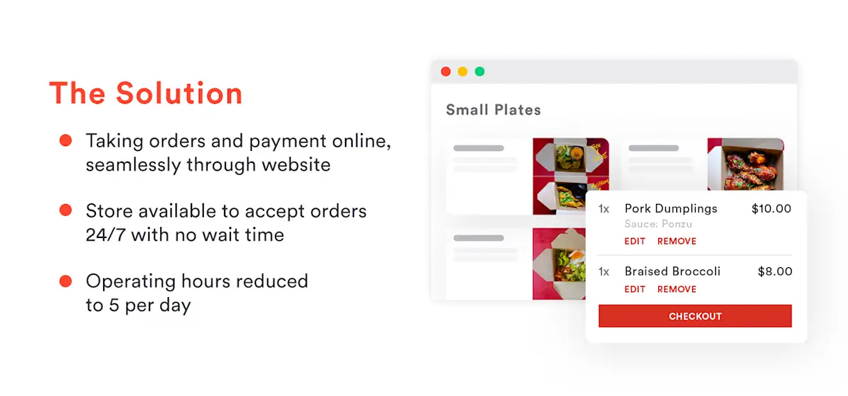 A graphic that says Before Bento Ordering and includes images of food.