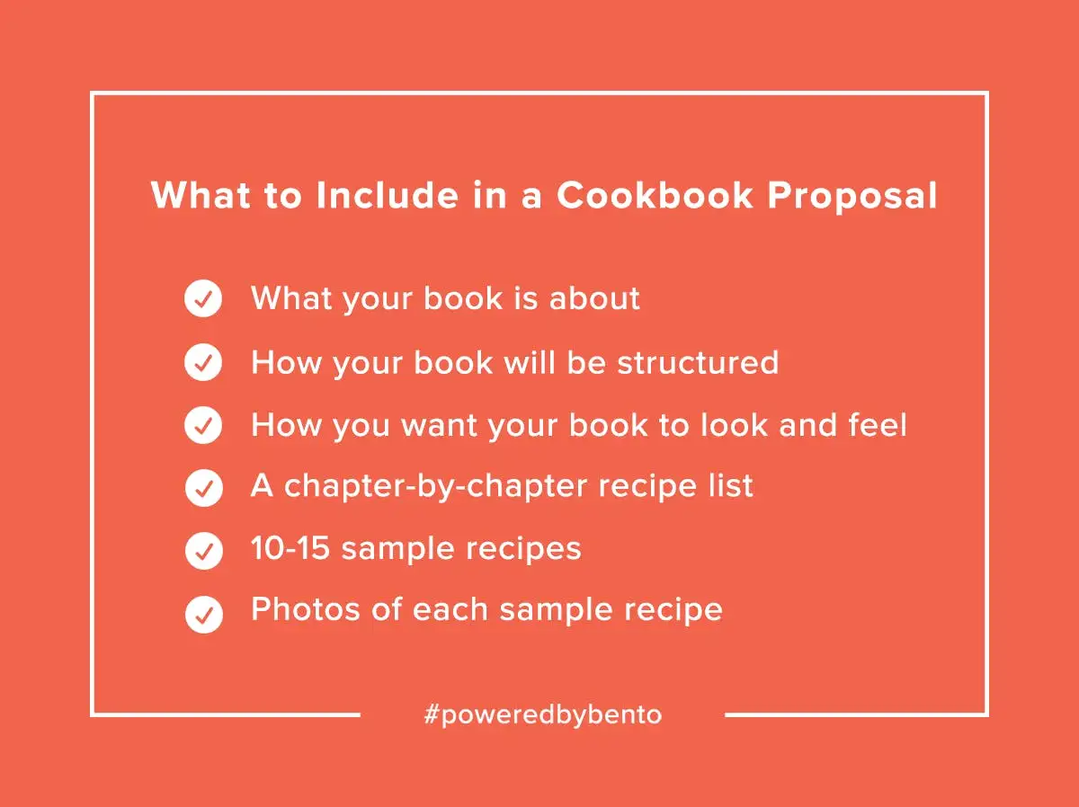What to Include in a Cookbook Proposal