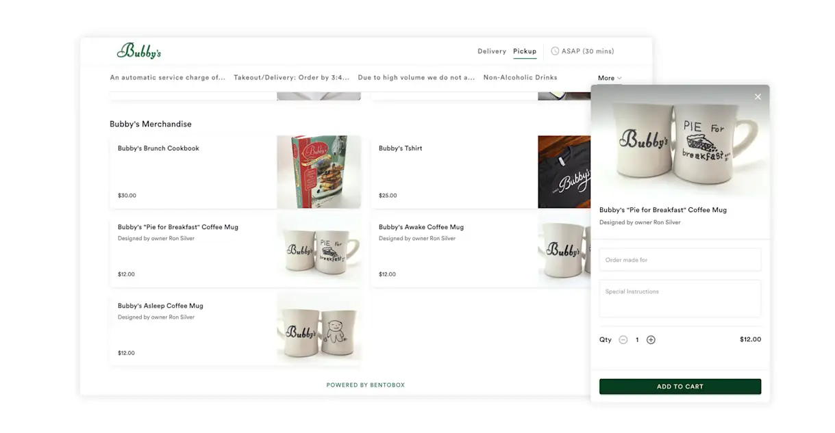 Bubby's Online Ordering