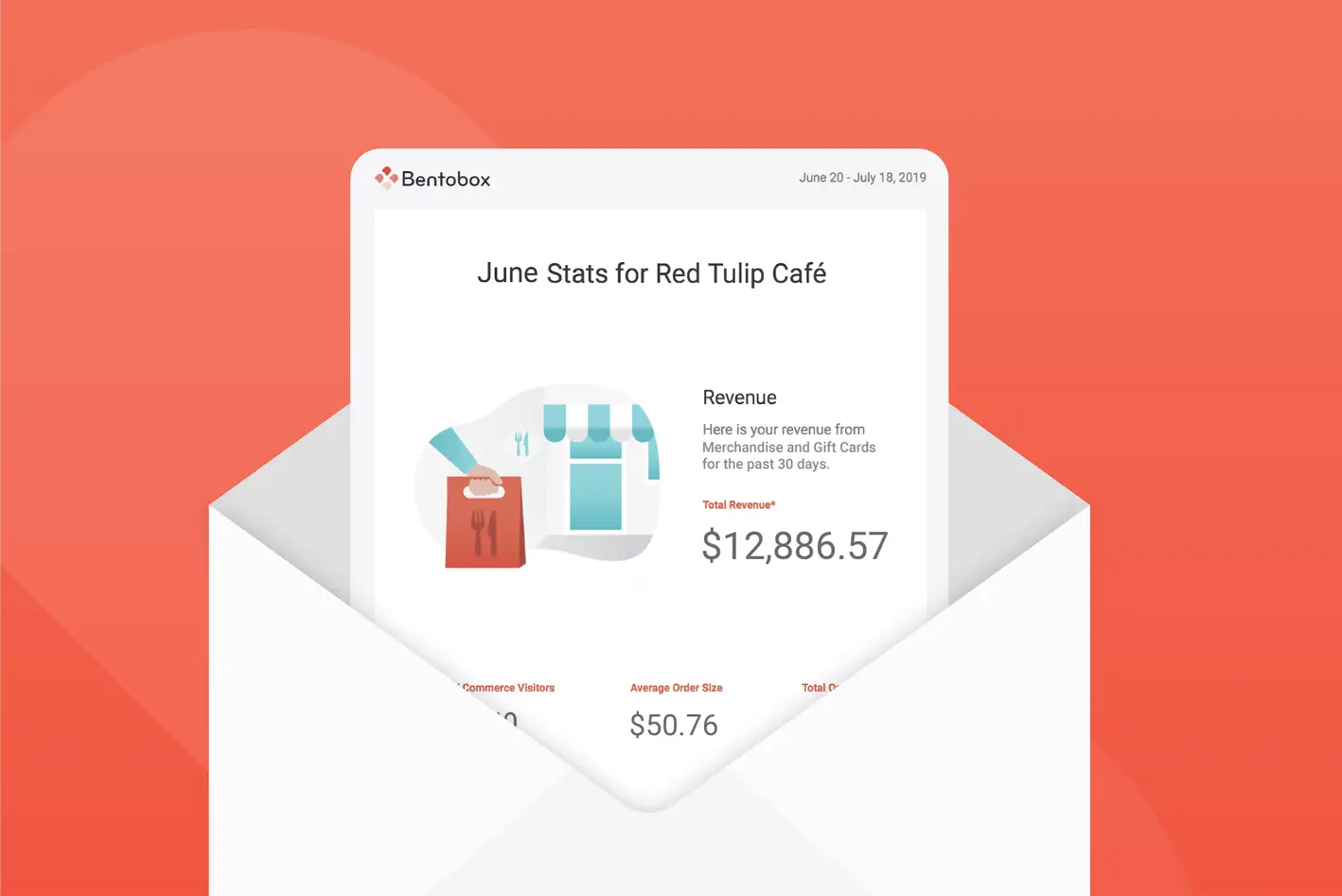 A close up of an envelope.